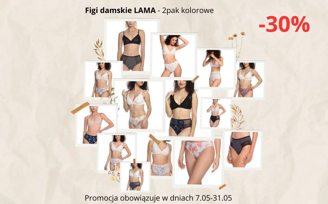 Stylowe figi damskie w 2-paku – teraz 30% taniej!