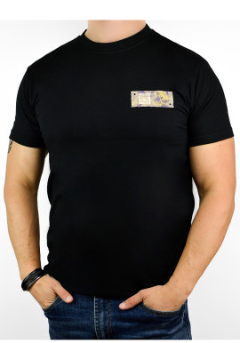 Koszulka męska krótki rękaw TT003 czarny Noviti