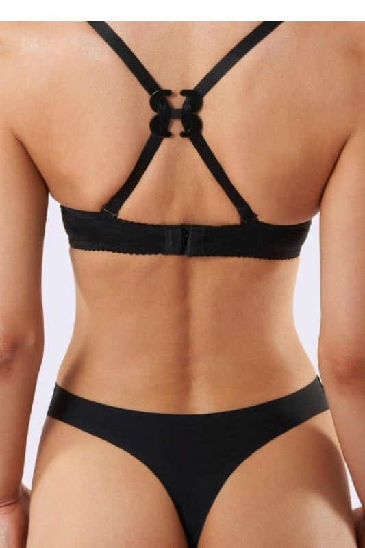 Klips ściągający ramiączka BA-13 czarny Julimex