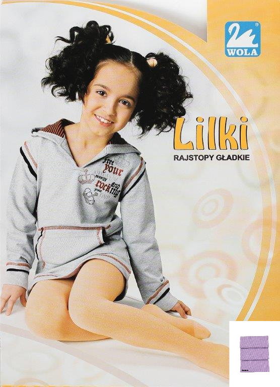 LILKI rajstopy dziecięce cienkie, gładkie 38004 Wola - milka 60