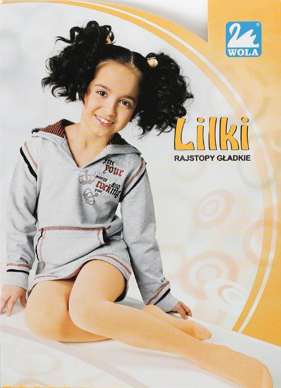 LILKI rajstopy dziecięce cienkie, gładkie 38004 Wola - lilac 26