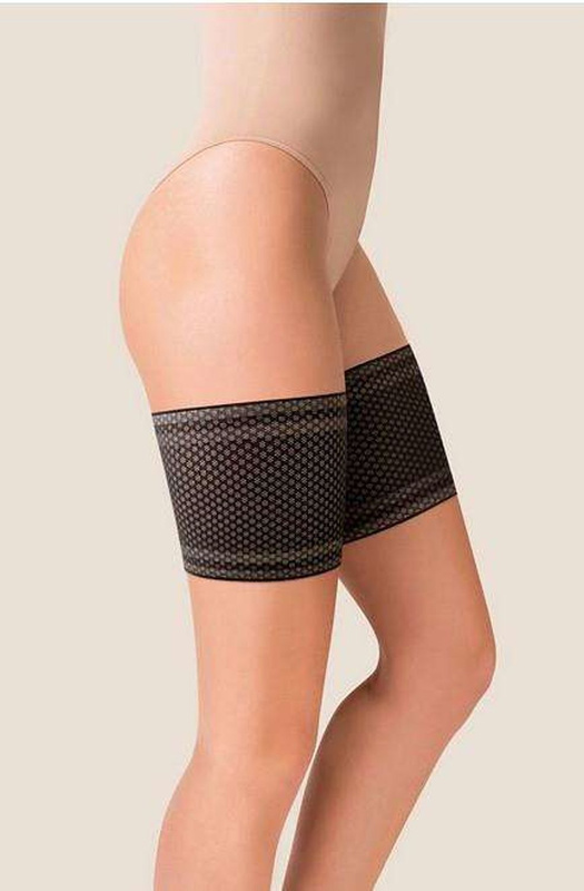 Opaska na uda wzorzysta czarny Gabriella