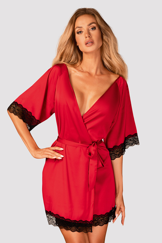 Szlafrok damski krótki rękaw Sensuelia Obsessive