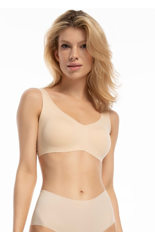 Top damski bezszwowy INFINITY beż Julimex