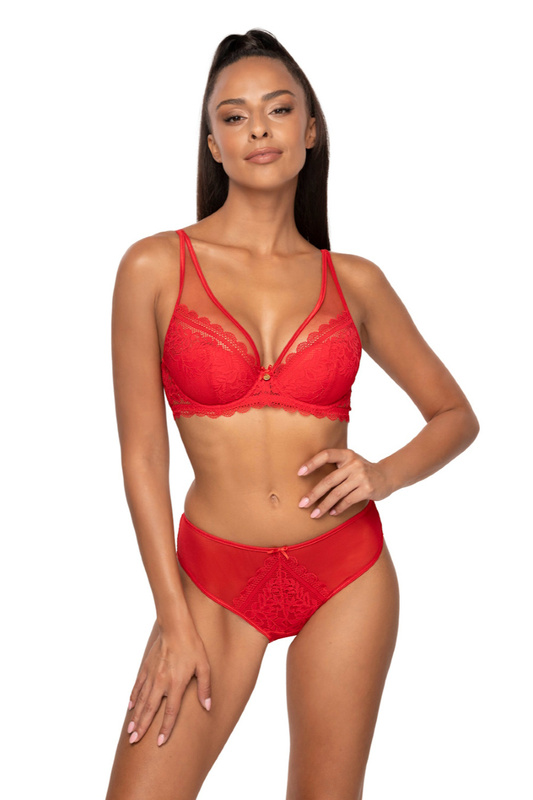Biustonosz M-0198/11 ESTELLE czerwony Mat