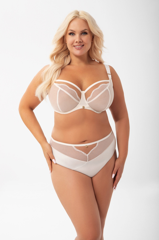 Biustonosz miękki PLUS SIZE K900 Ida śmietanowy Gorsenia