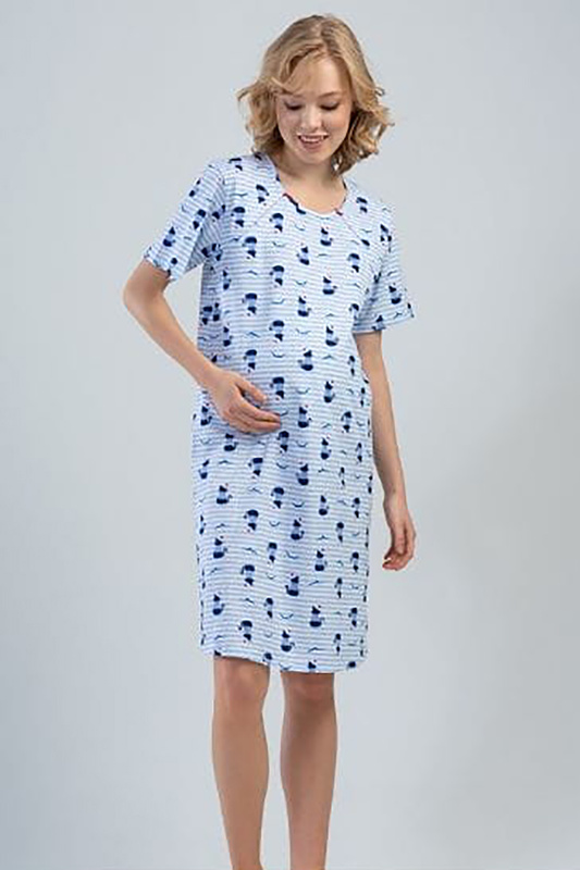 Koszula nocna dla mam krótki rękaw 1102000297 Vienetta