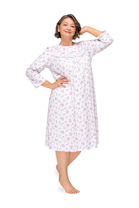 Koszula nocna damska 3/4 rękaw Bogna II 204 wzór 28 Martel