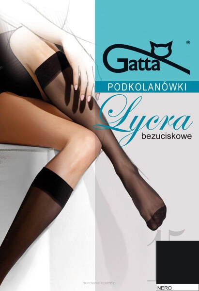 Podkolanówki Lycra 15 DEN Gatta 2-PAK - nero