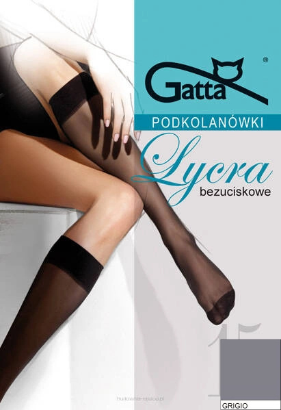 Podkolanówki Lycra 15 DEN Gatta 2-PAK - grigio