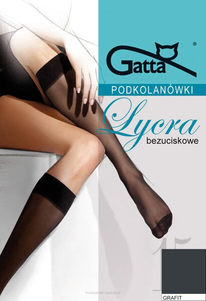 Podkolanówki Lycra 15 DEN Gatta 2-PAK - grafit