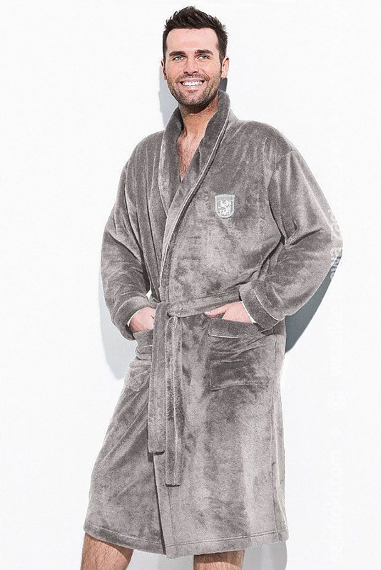 Szlafrok męski Borys szary L&L