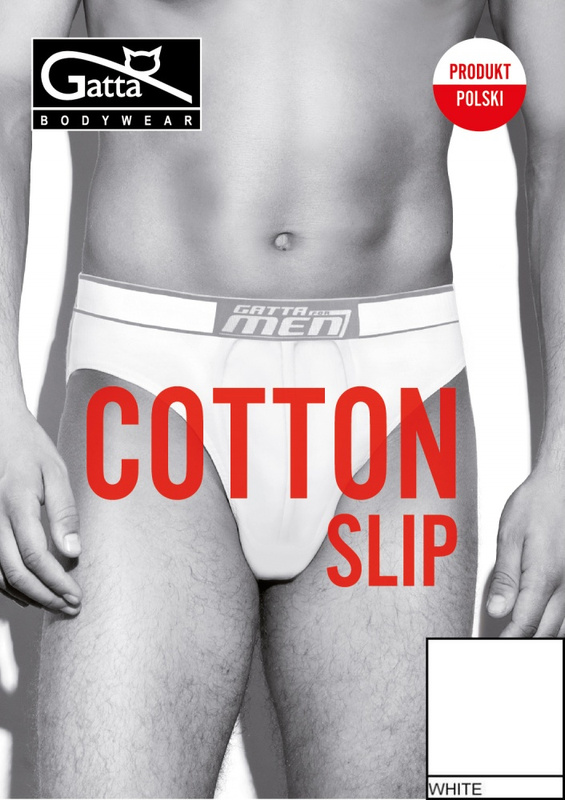 Slipy męskie Cotton Gatta - biały