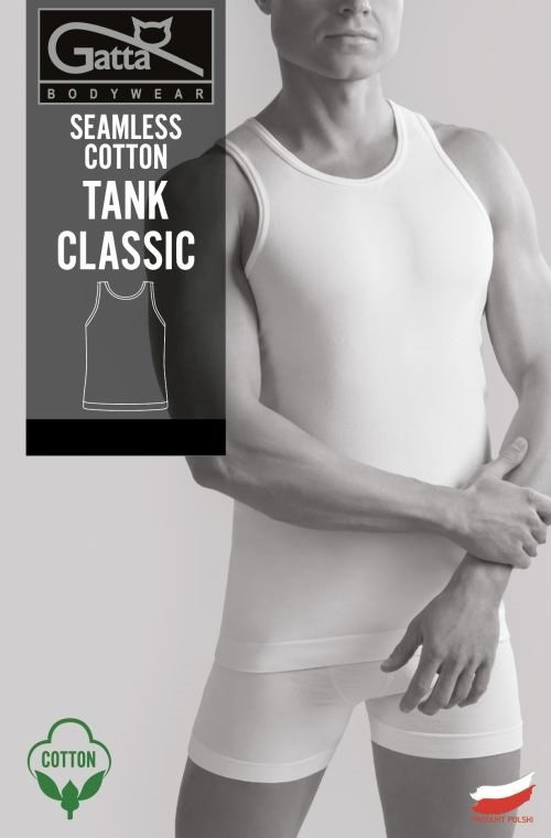 Koszulka męska Seamless Cotton Tank Classic Gatta - biały