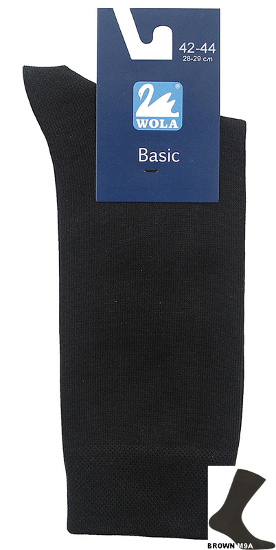 Skarpetki męskie 94017 Elegant Wola - brown M9A