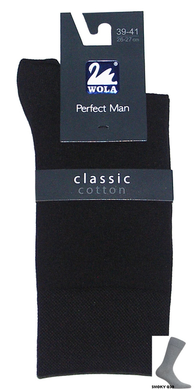 Skarpety męskie Perfect Man classic 94000000 Wola - szary melanż Q39