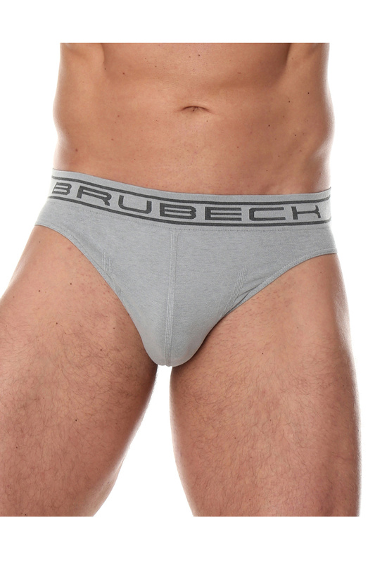 BE00290A15 Slipy męskie COMFORT COTTON szary Brubeck