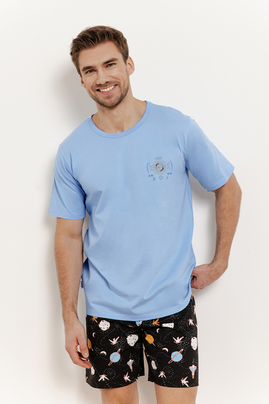 Piżama męska krótki rękaw, szorty Spencer 3393 S/S 25 Taro