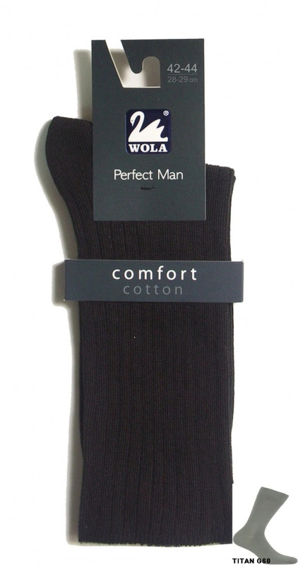 Skarpety męskie Perfect Man comfort 94F06 Wola - szary G60